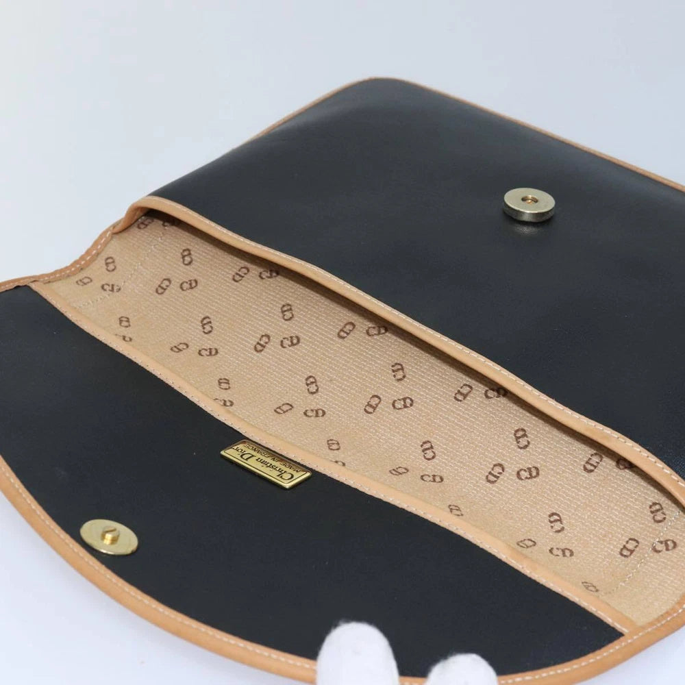 CHRISTIAN DIOR CLUTCH BLACK NYLON
