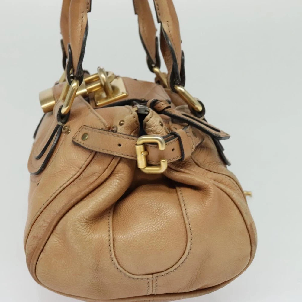 CHLOE PADDINGTON BAG BEIGE LEATHER
