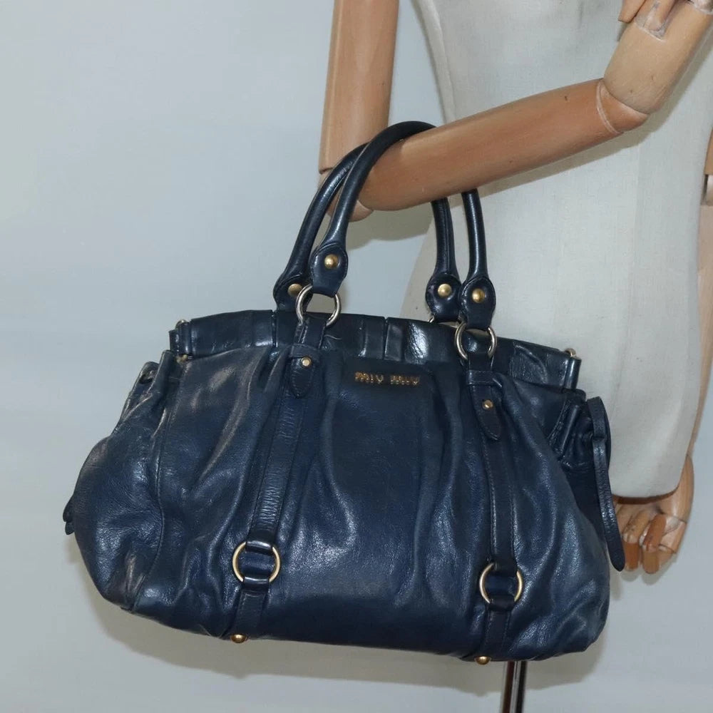 Vintage Miu Miu Bag - Navy Leather