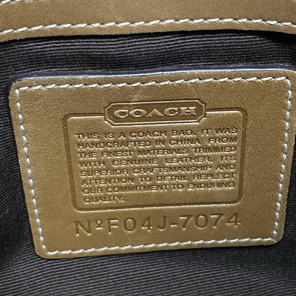 Vintage Coach Mini Signature Bag - Beige and Brown