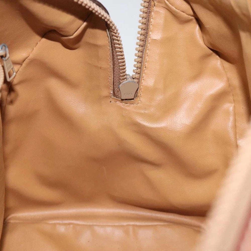 CELINE BOSTON BAG MACADAM CANVAS BEIGE