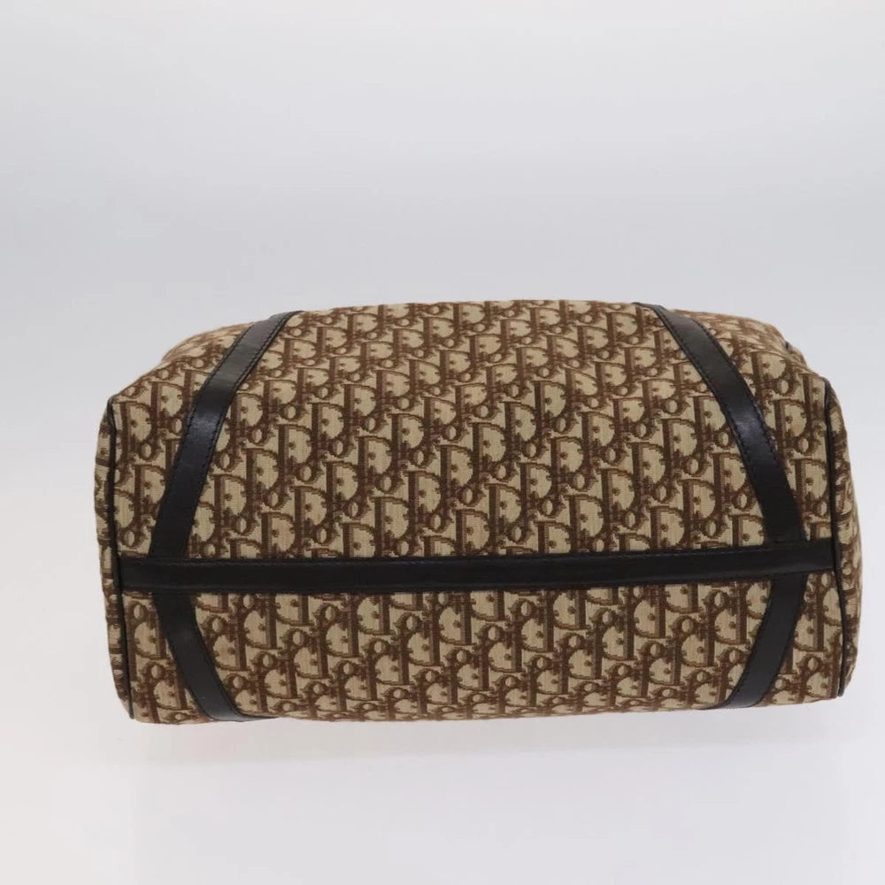 CHRISTIAN DIOR BOSTON BAG 40 TROTTER CANVAS