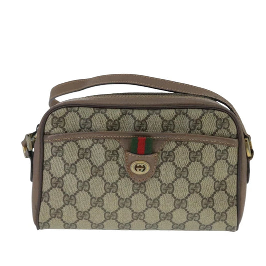 VINTAGE GUCCI CROSSBODY BAG GG SUPREME WEB SHERRY LINE