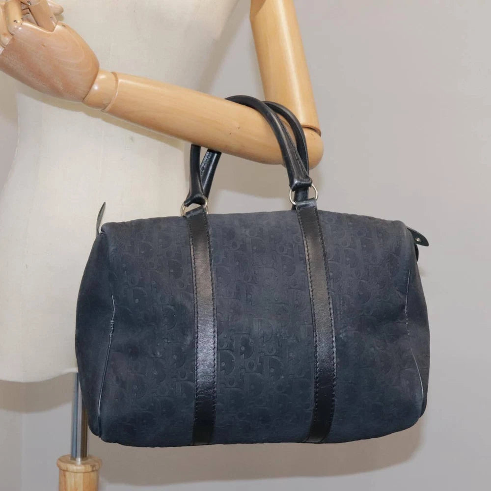 CHRISTIAN DIOR BOSTON BAG 30 TROTTER CANVAS