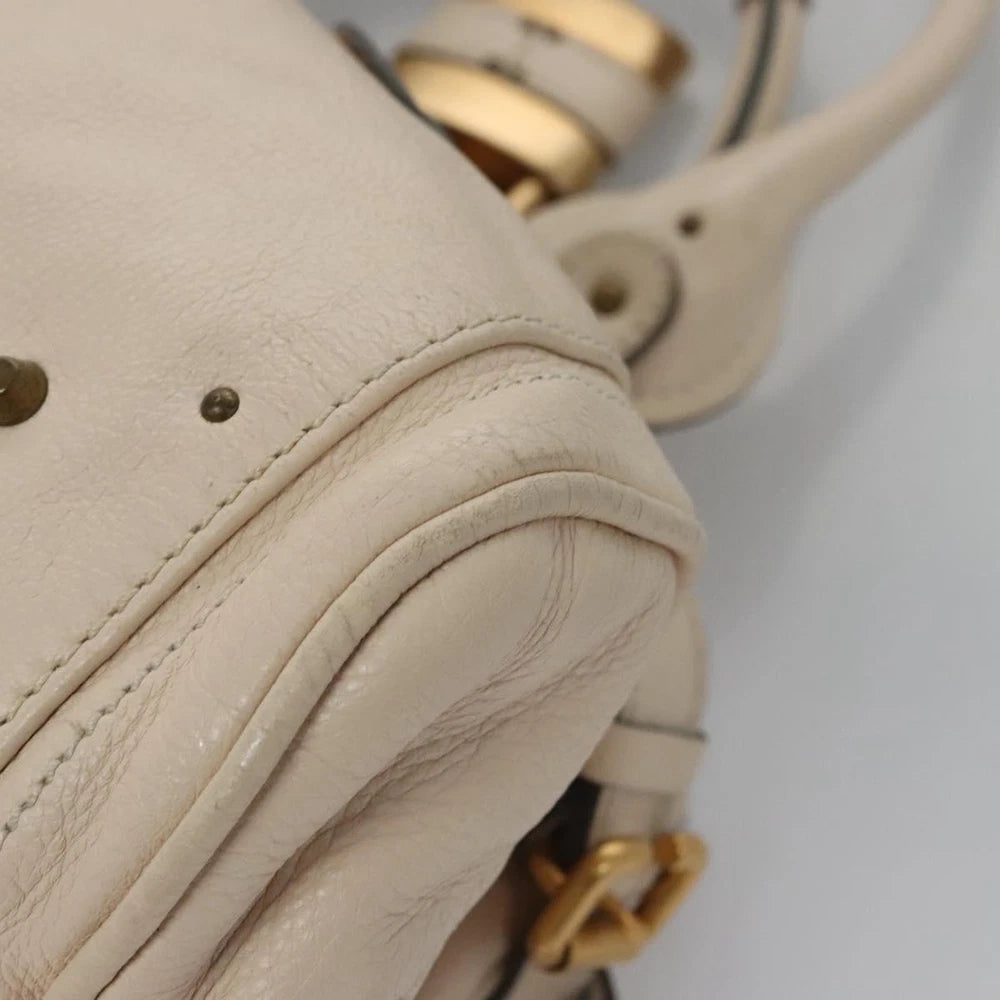 CHLOE PADDINGTON BAG BEIGE LEATHER