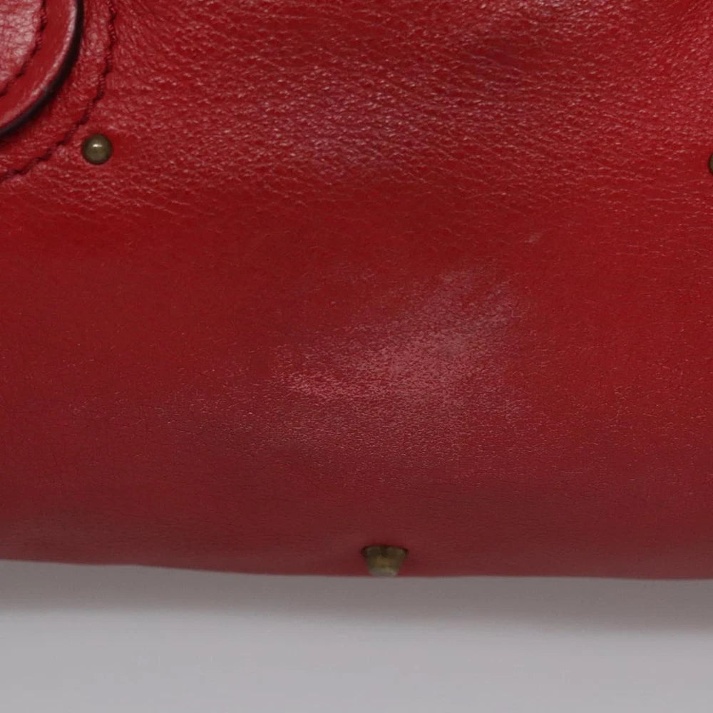 CHLOE PADDINGTON BAG RED LEATHER