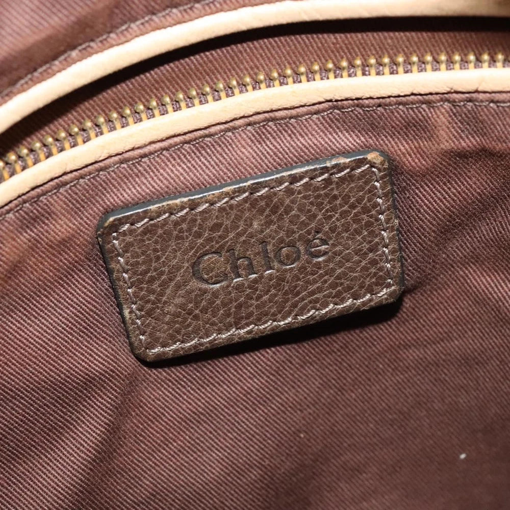 CHLOE PARATY BAG BROWN LEATHER