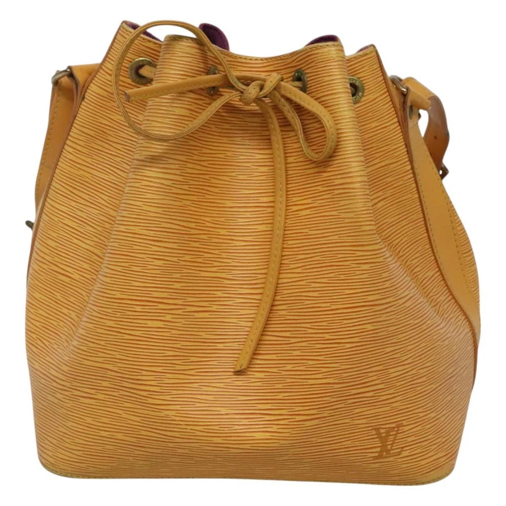 LOUIS VUITTON PETIT NOE BAG EPI LEATHER YELLOW