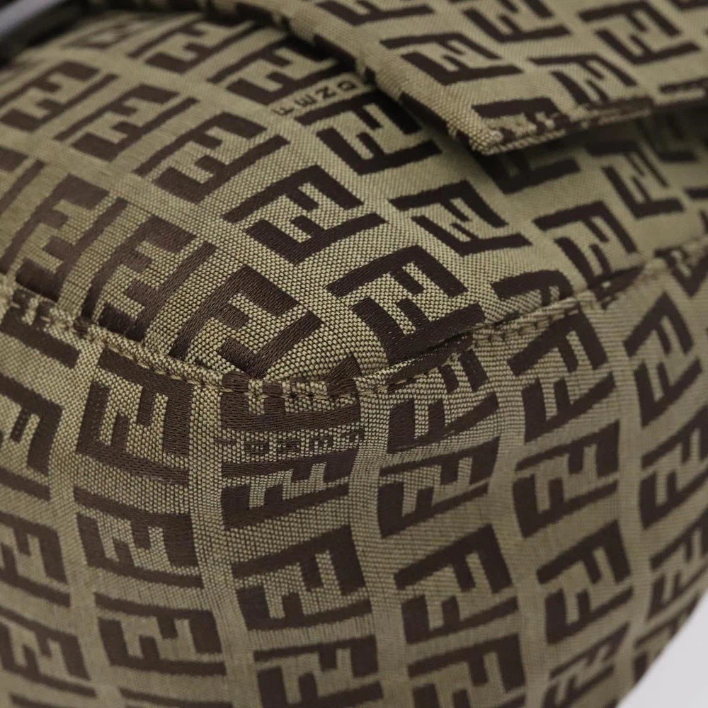 FENDI MAMMA BAGUETTE ZUCCHINO CANVAS BEIGE