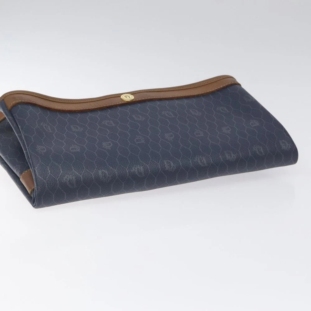 CHRISTIAN DIOR CLUTCH HONEYCOMB CANVAS