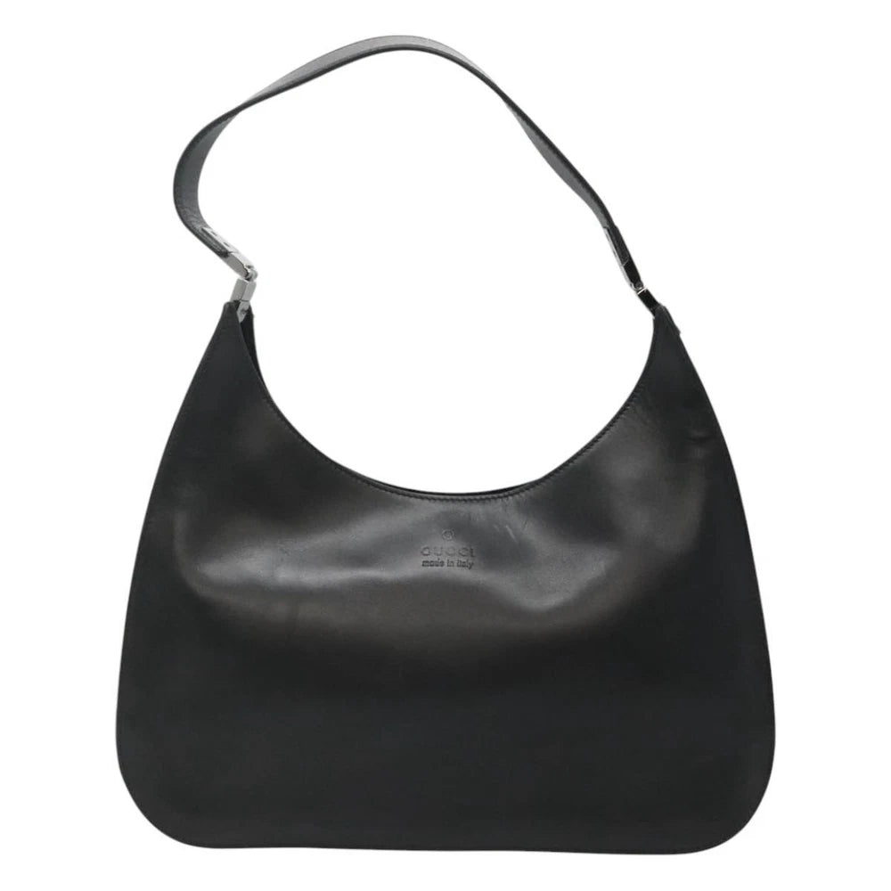 GUCCI SHOULDER BAG BLACK LEATHER - Brands Select