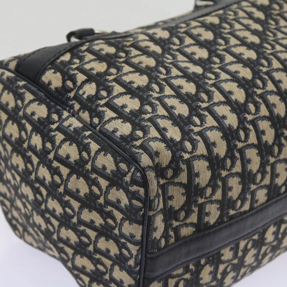 Dior Boston Bag Vintage - Navy Trotter Canvas