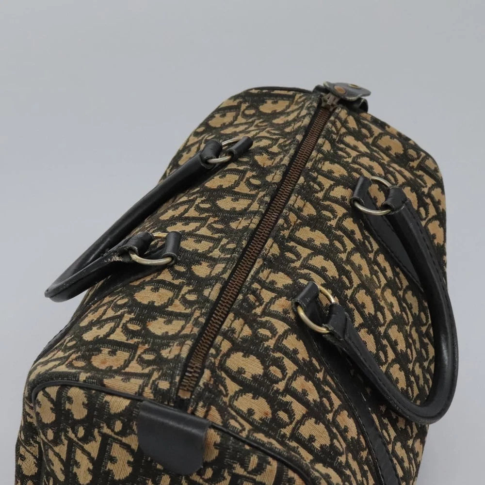 CHRISTIAN DIOR BOSTON BAG 30 TROTTER CANVAS