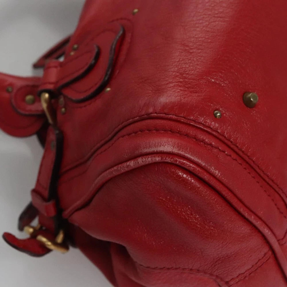 CHLOE PADDINGTON BAG RED LEATHER