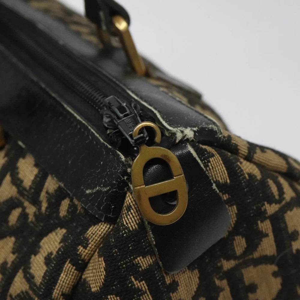 CHRISTIAN DIOR HANDBAG TROTTER CANVAS