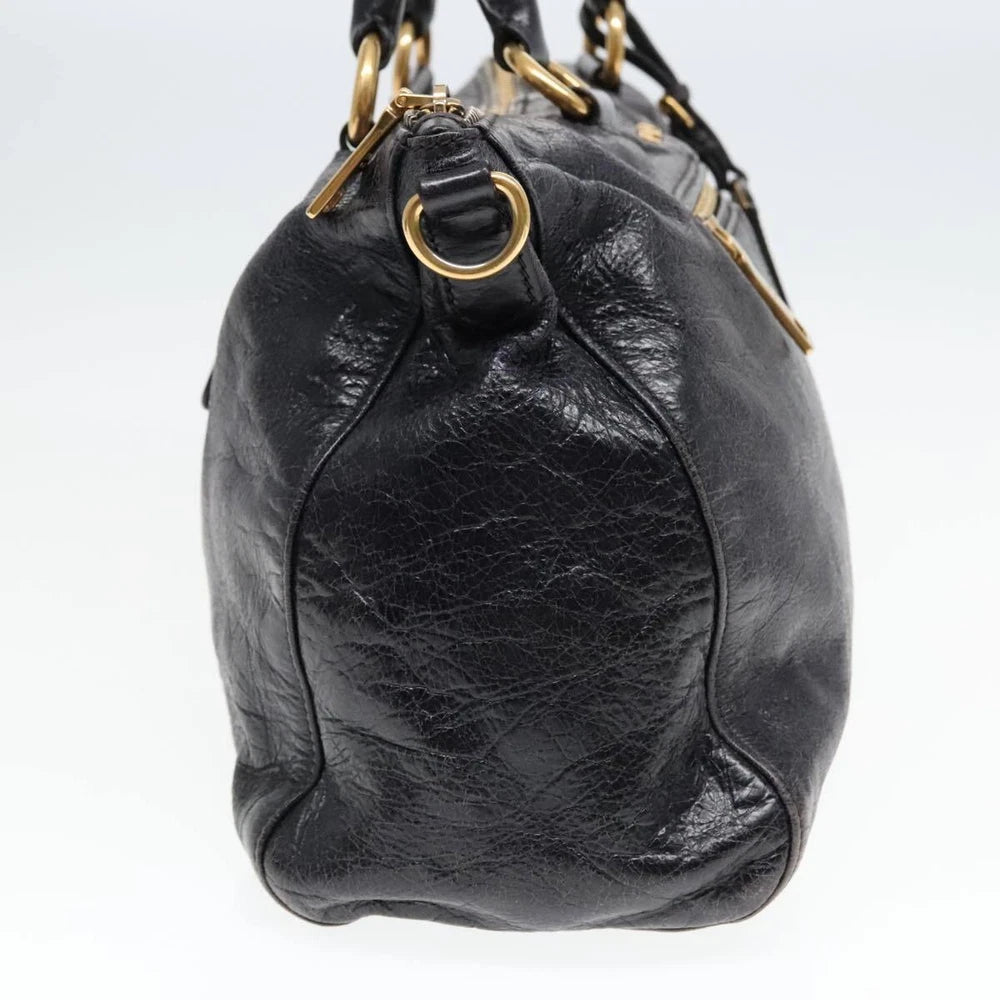 VINTAGE PRADA BAG BLACK LEATHER