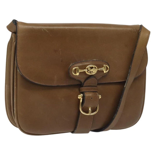 VINTAGE CELINE CROSSBODY BAG BROWN LEATHER