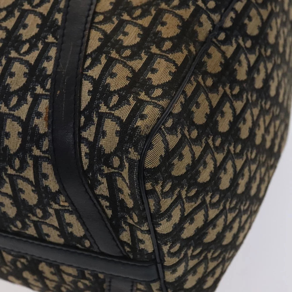 CHRISTIAN DIOR BOSTON BAG 40 TROTTER CANVAS