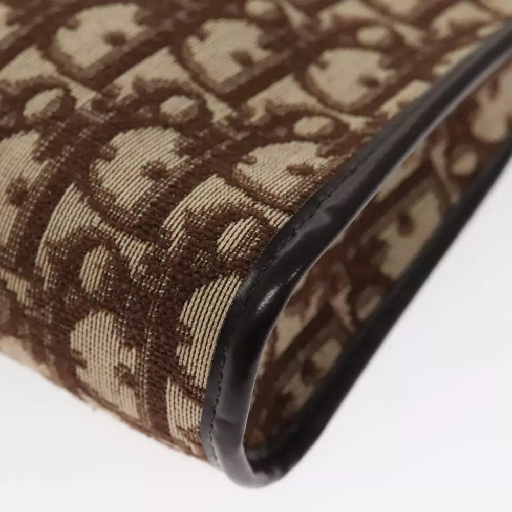 CHRISTIAN DIOR CLUTCH TROTTER CANVAS