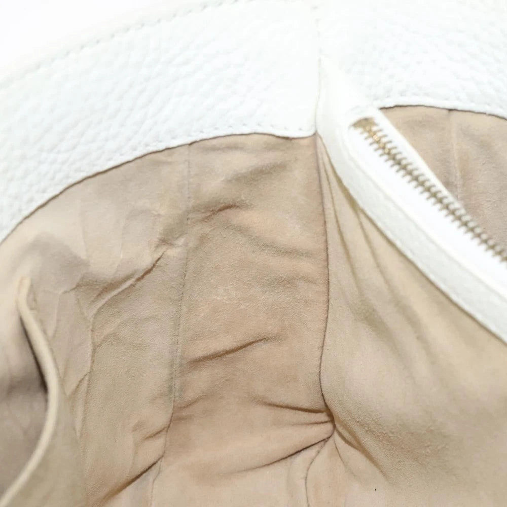 Celine Boogie Bag - White Leather