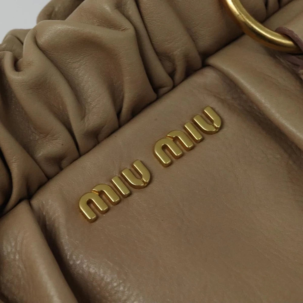 Miu Miu Vitello Bag - Beige Leather
