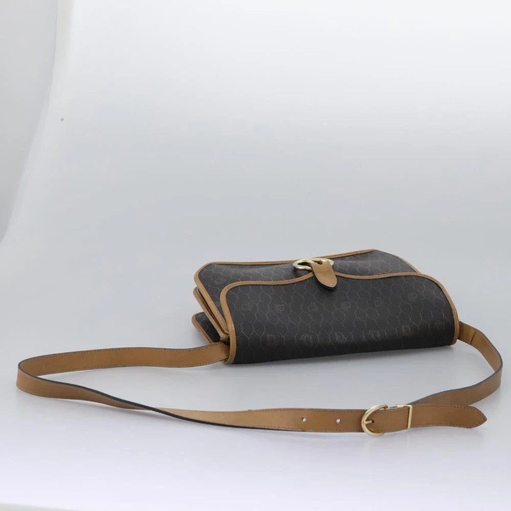 CHRISTIAN DIOR SHOULDER BAG HONEYCOMB CANVAS