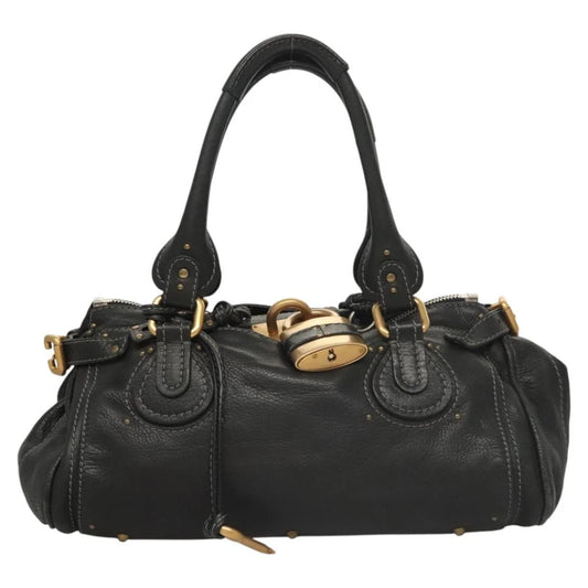 CHLOE PADDINGTON BAG BLACK LEATHER