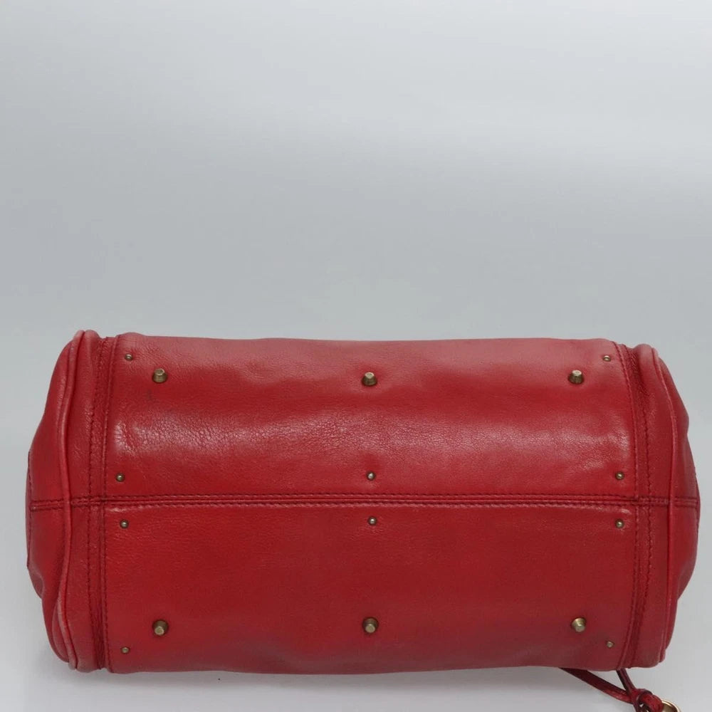CHLOE PADDINGTON BAG RED LEATHER
