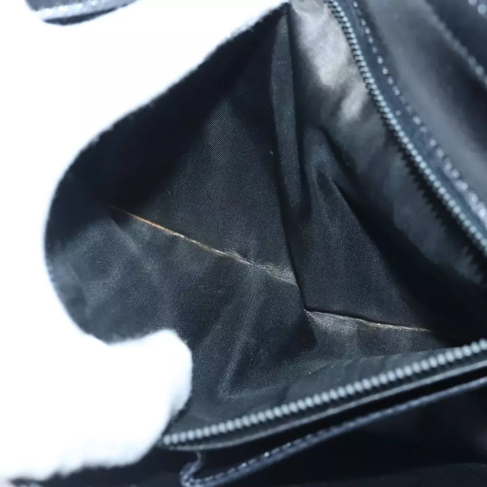 CELINE BLACK LEATHER SHOULDER BAG