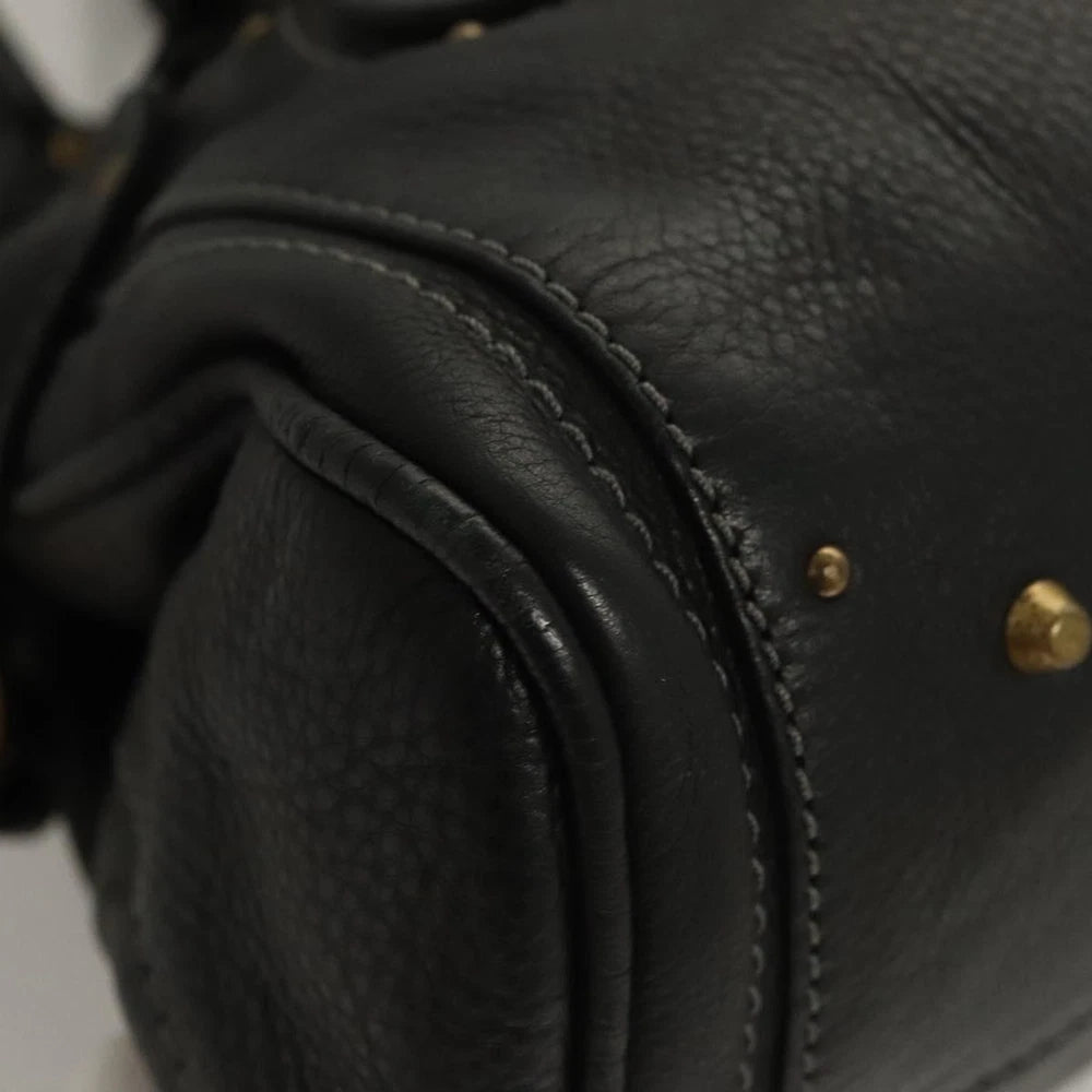 CHLOE PADDINGTON BAG BLACK LEATHER