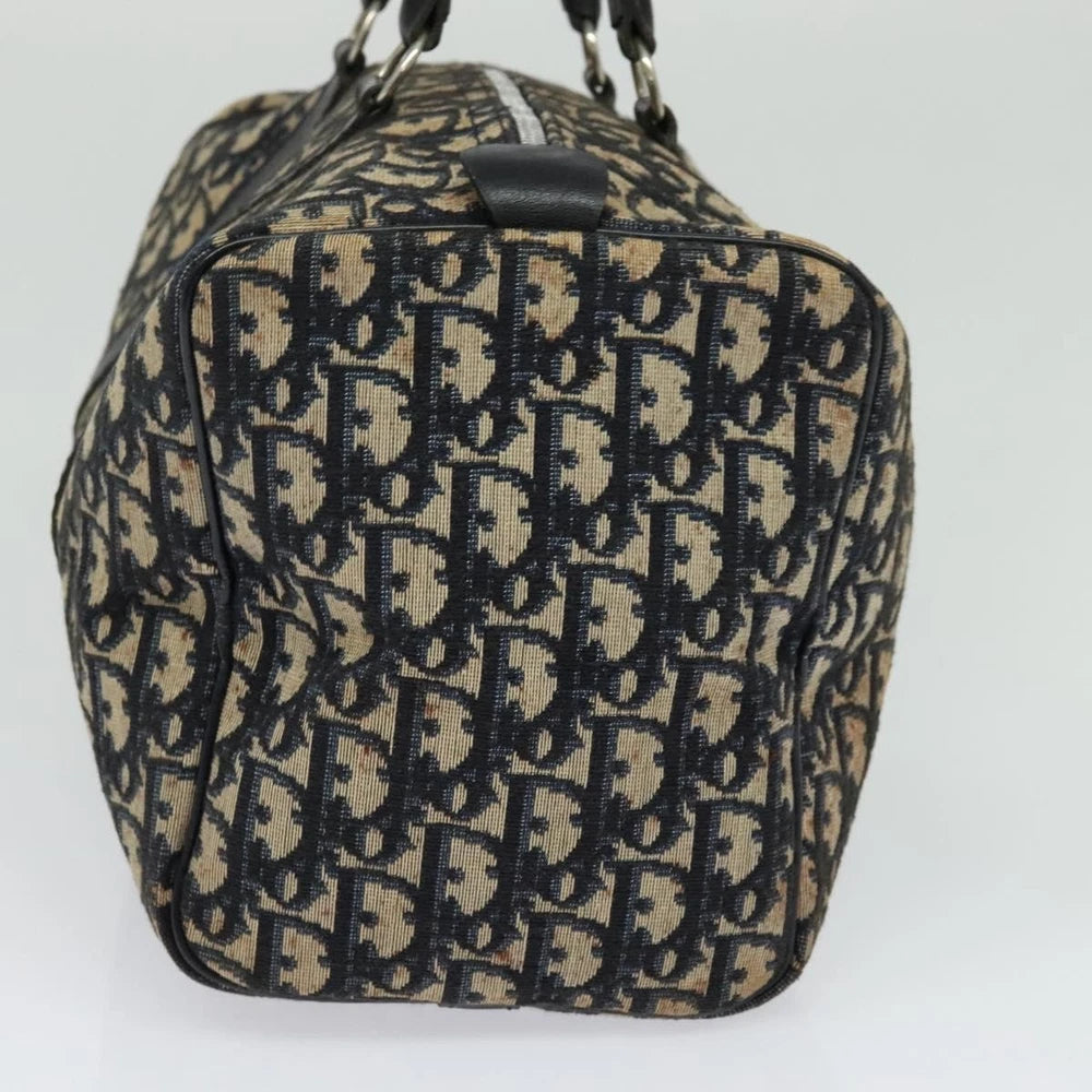 Dior Boston Bag 30 - Navy Trotter Canvas