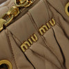 Miu Miu Matelasse Bag - Beige Leather