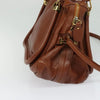 CHLOE PARATY BAG BROWN LEATHER