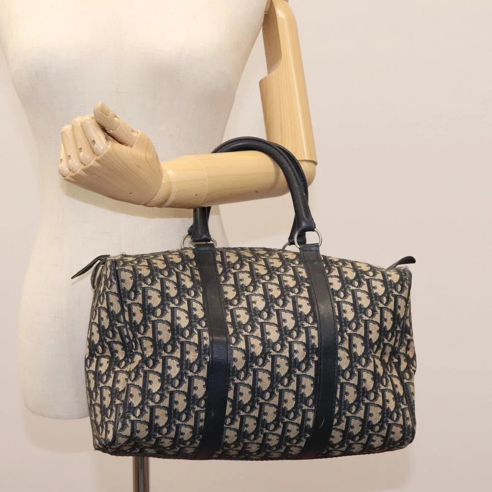 CHRISTIAN DIOR BOSTON BAG 30 TROTTER CANVAS