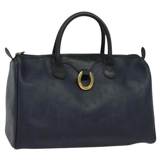 Vintage Dior Boston Bag - Navy Trotter Canvas