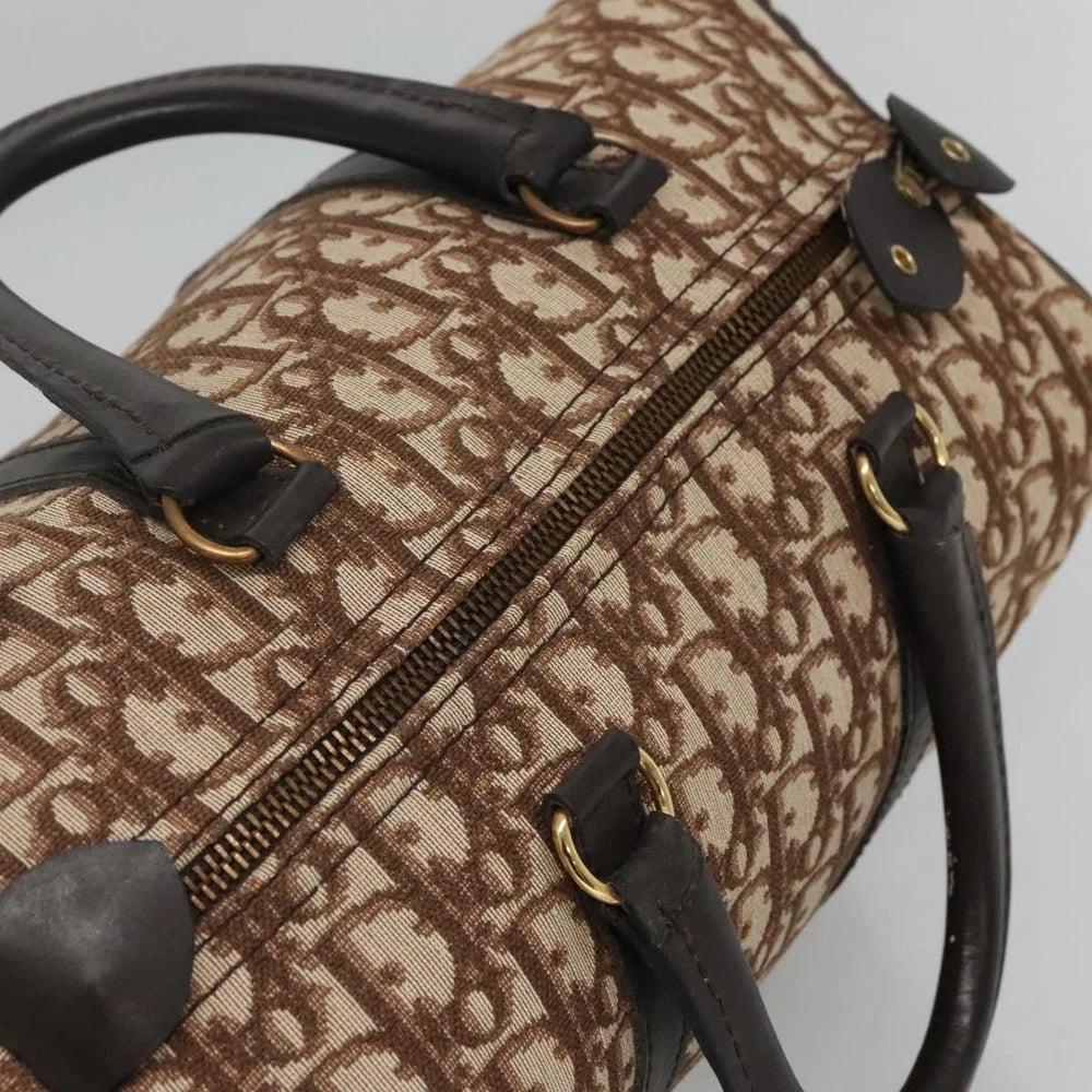 CHRISTIAN DIOR BOSTON BAG 30 TROTTER CANVAS
