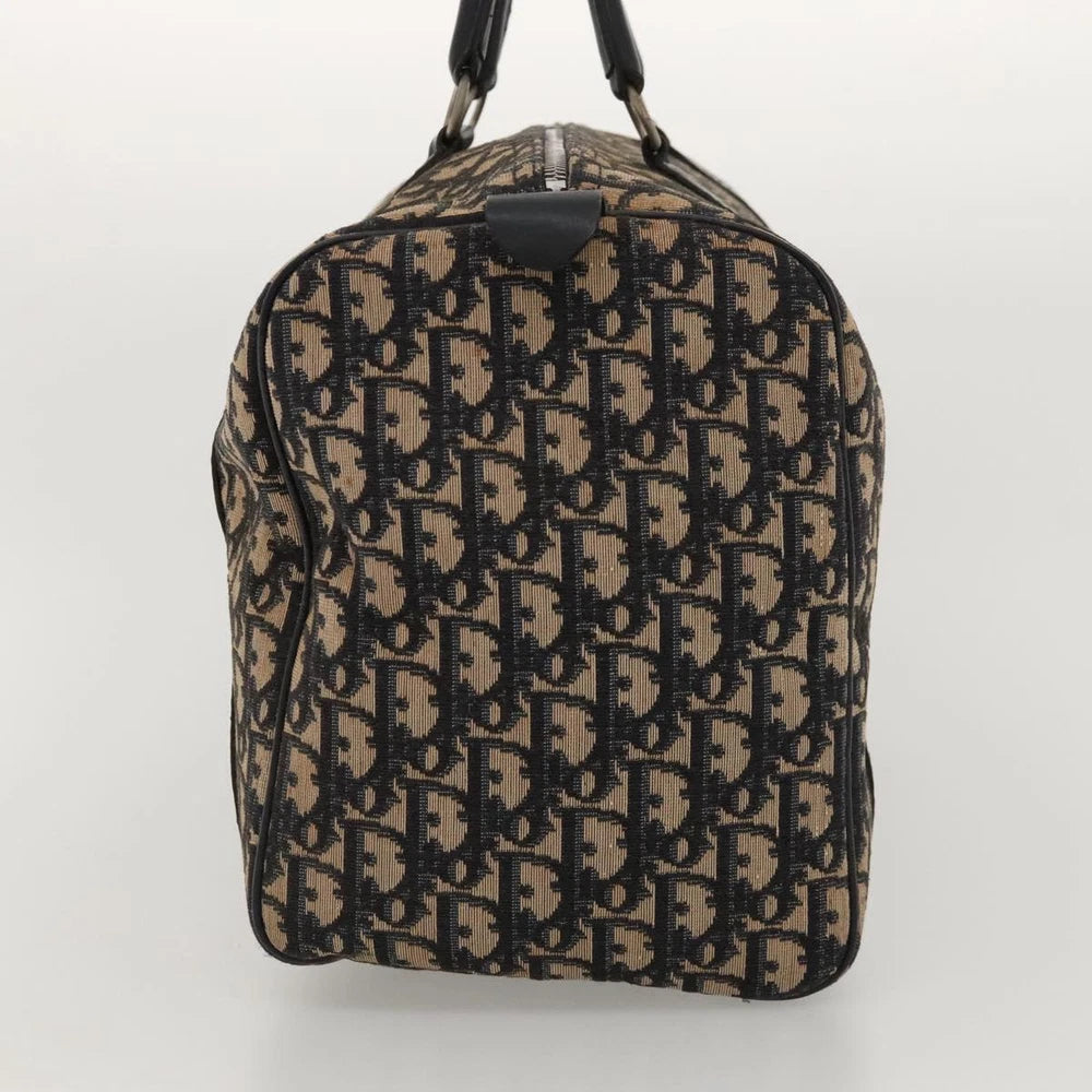 CHRISTIAN DIOR BOSTON BAG 40 TROTTER CANVAS