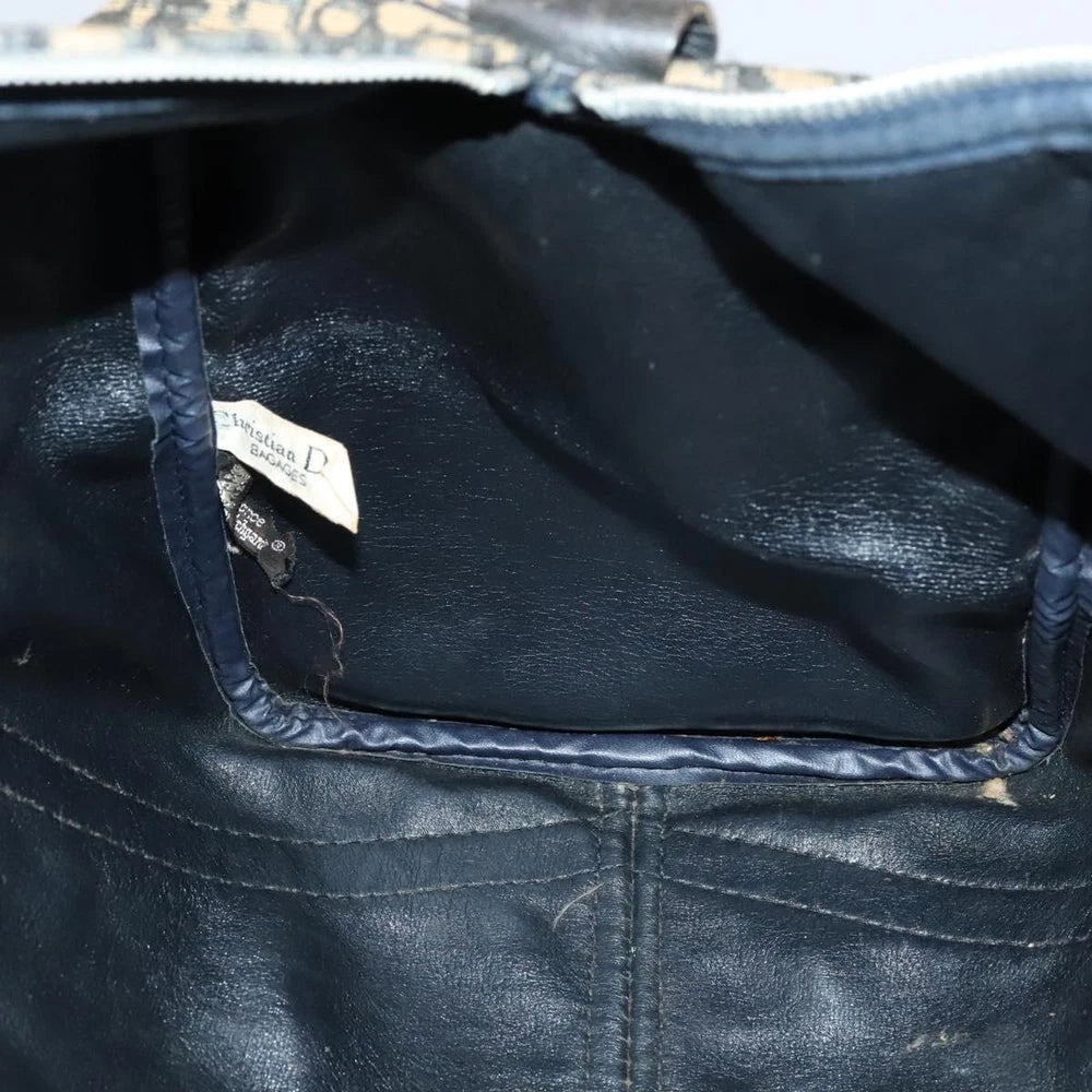 CHRISTIAN DIOR BOSTON BAG 40 TROTTER CANVAS