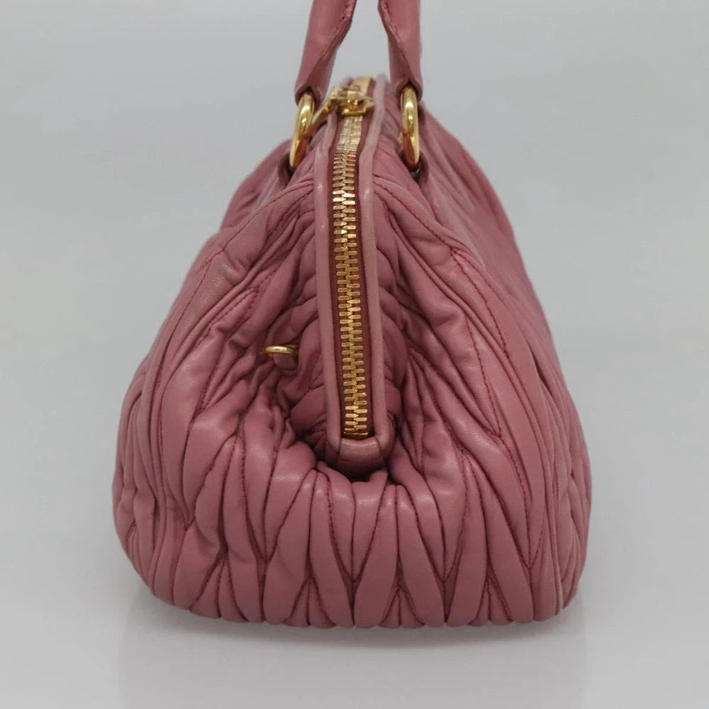 Miu Miu Matelasse Bag - Pink Leather