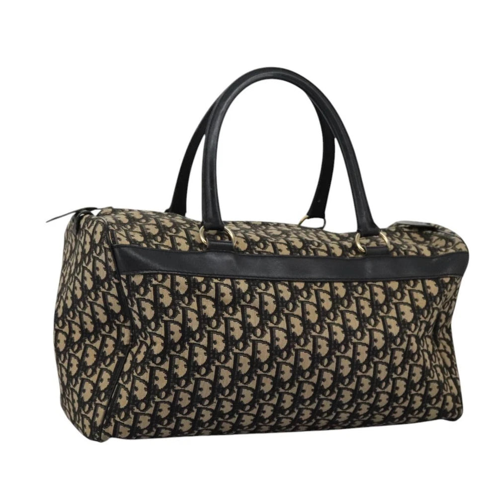 CHRISTIAN DIOR BOSTON BAG 40 TROTTER CANVAS