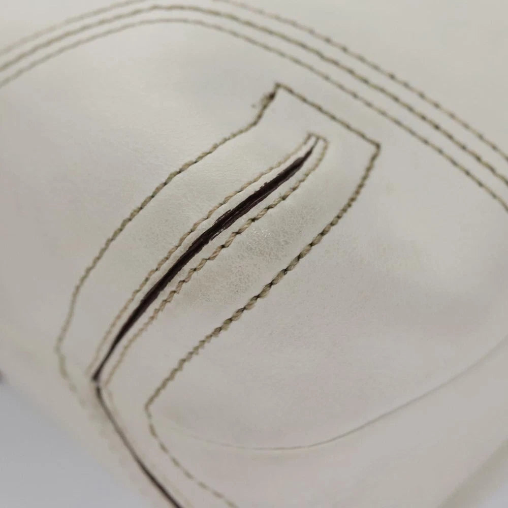COACH SHOULDER BAG WHITE LEATHER