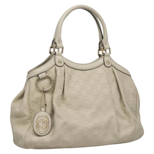 Gucci Sukey Bag - White Guccissima Leather