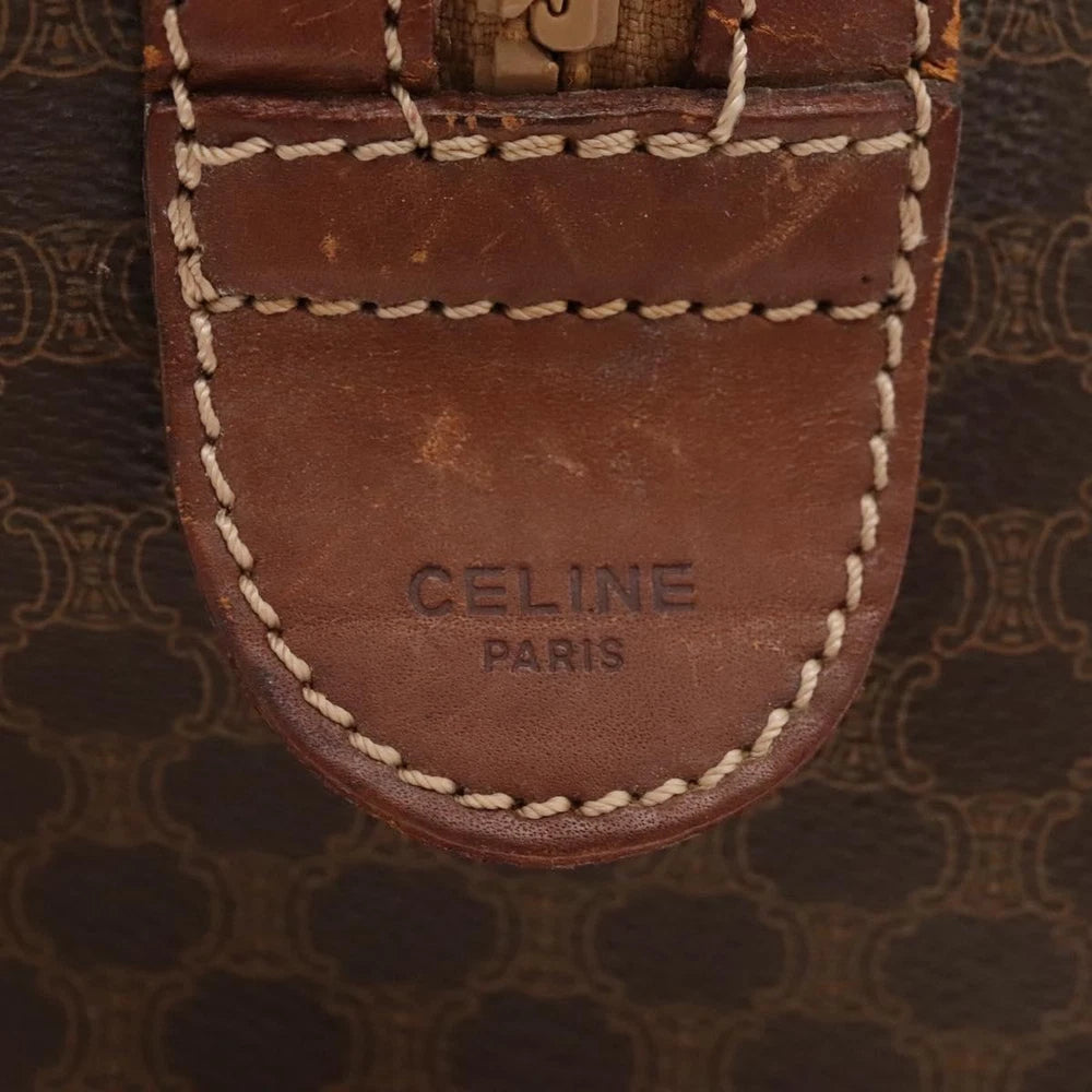 CELINE BOSTON BAG MACADAM CANVAS