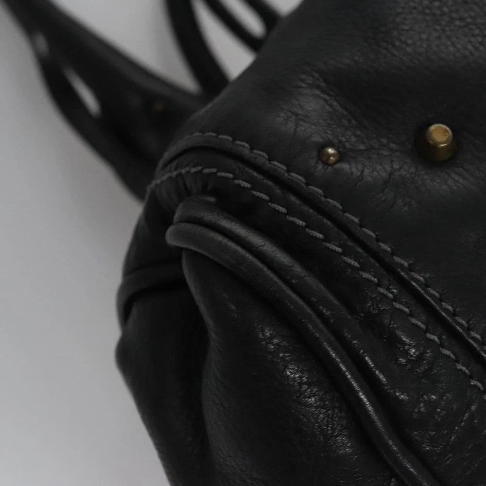 CHLOE PADDINGTON BAG BLACK LEATHER