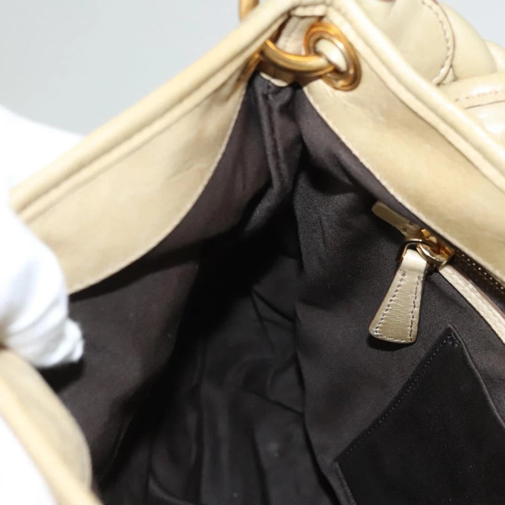 Miu Miu Matelasse Bag - Beige Leather