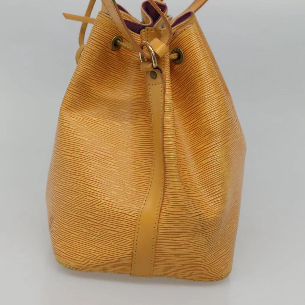 LOUIS VUITTON PETIT NOE BAG EPI LEATHER YELLOW
