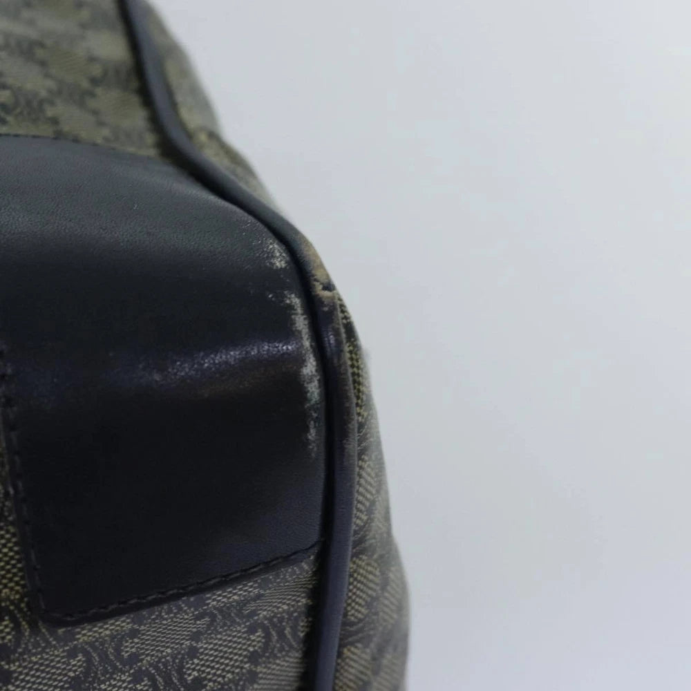 CELINE BOSTON BAG MACADAM CANVAS NAVY