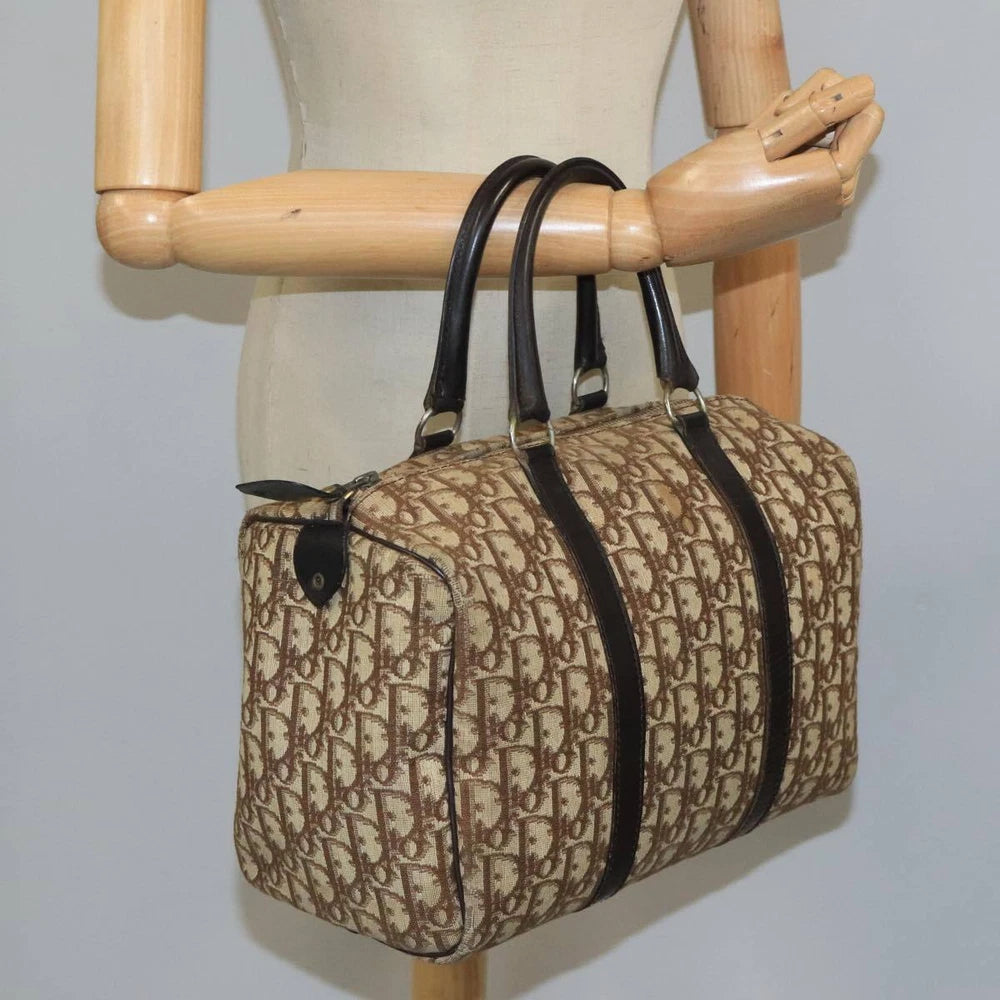 CHRISTIAN DIOR BOSTON BAG 30 TROTTER CANVAS