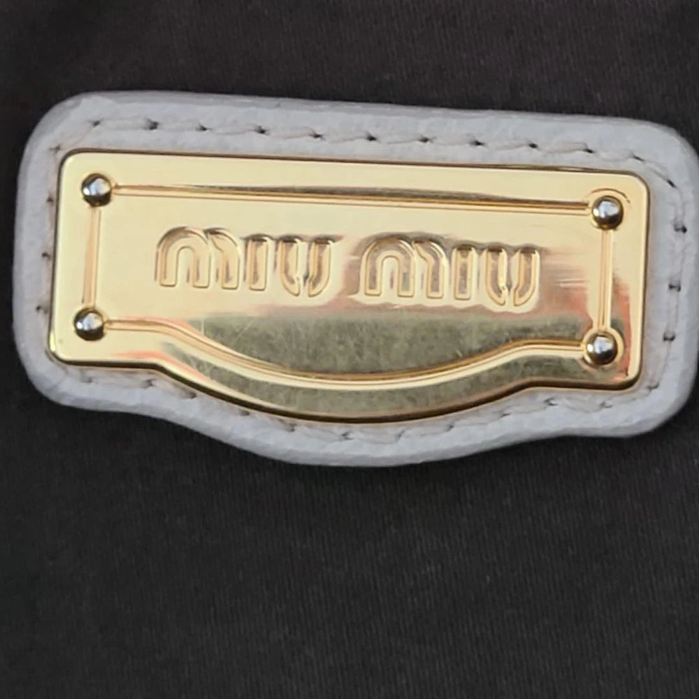 Miu Miu Bag - White/grey Leather