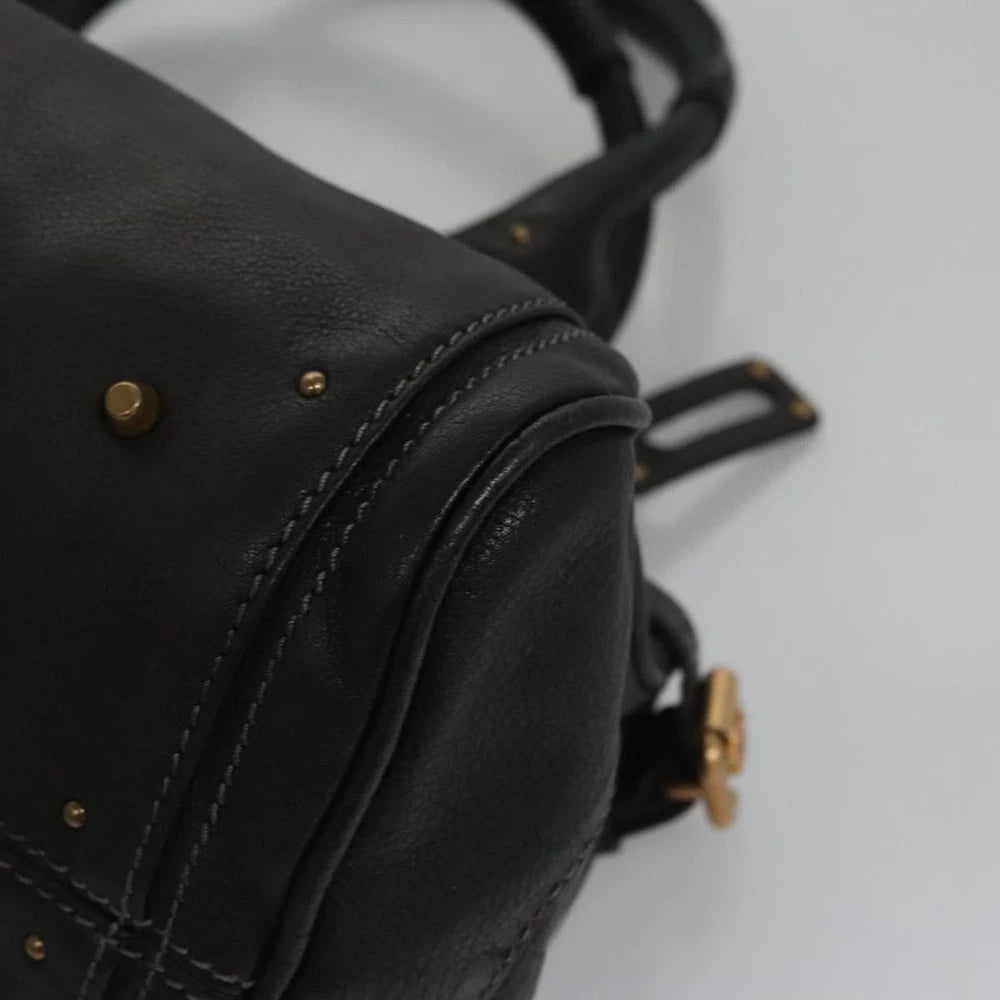 CHLOE PADDINGTON BAG BLACK LEATHER